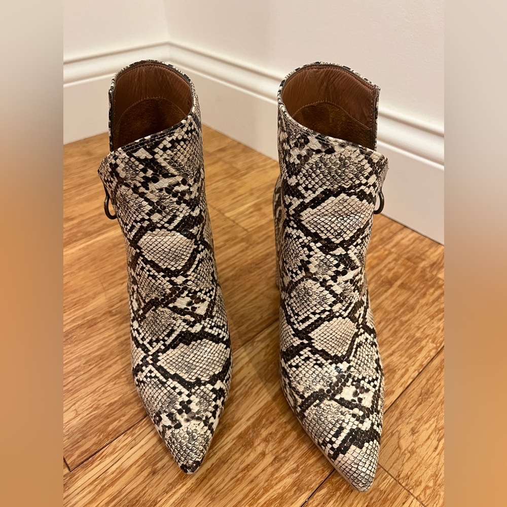 Snakeskin Booties